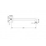 Держатель потолочной лейки Hansgrohe 27446000